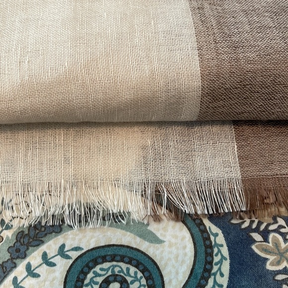 NWOT Eileen fisher linen/wool/cashmere scarf - Picture 6 of 6